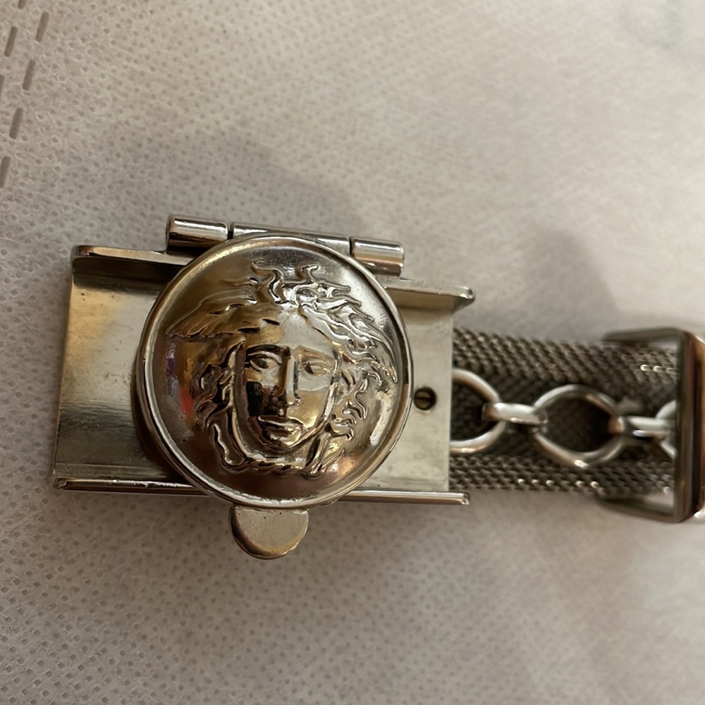 Very Rare Gianni Versace Medusa Head Metal Chainmail Belt